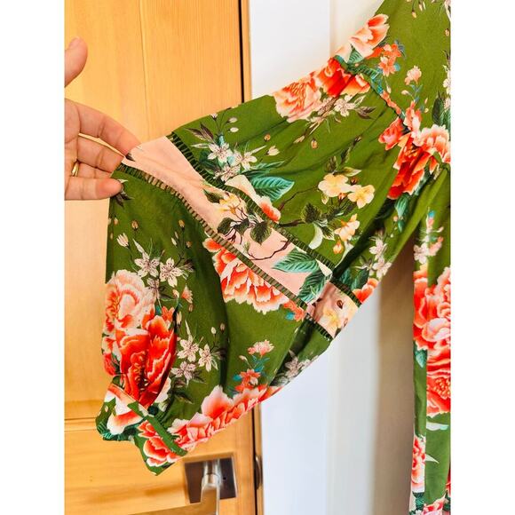 FARM RIO Women's Small Oversized Elinor Tunic Floral Short Dress - Picture 7 of 11